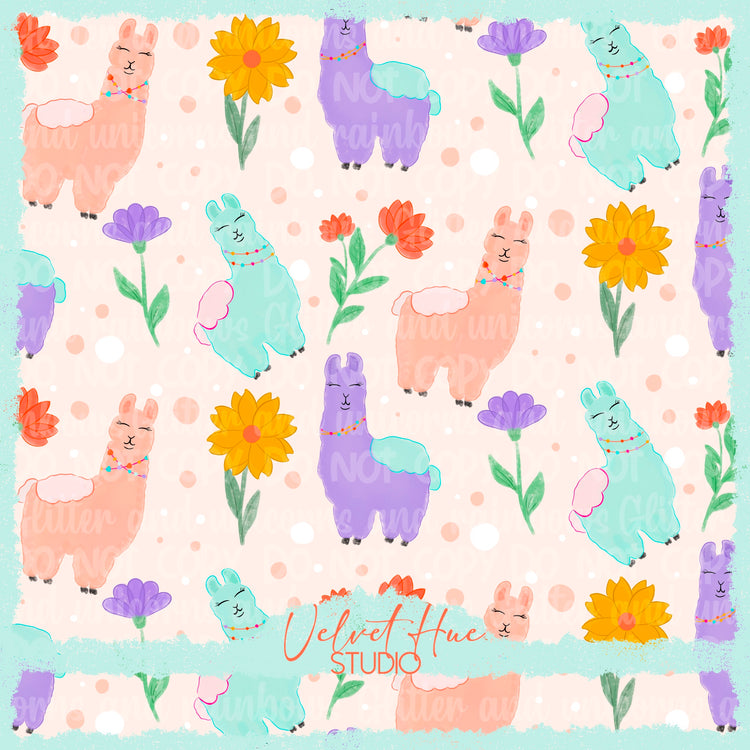 Llama Llama Seamless & PNG