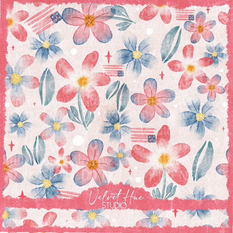 Not Your Mamas 4th of a July Collab Watercolor Florals