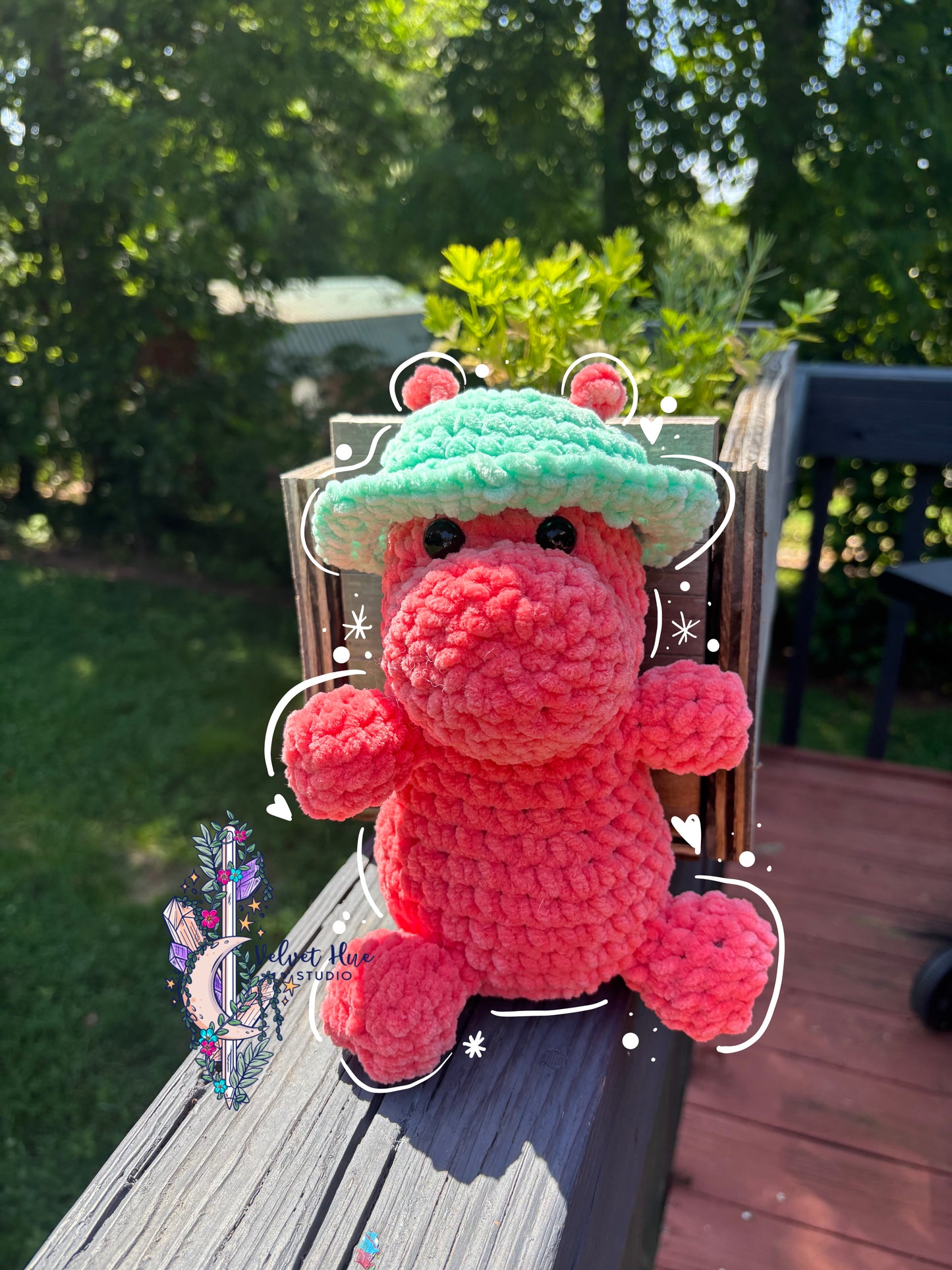 Crochet Squishy Summer Hippo