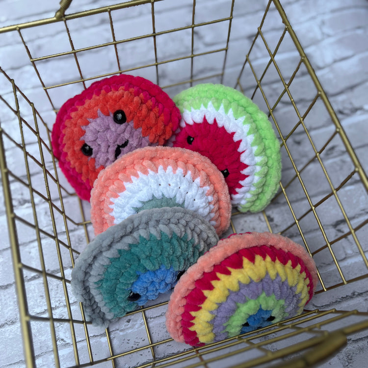 Crochet Rainbow Plushies B2School Collab