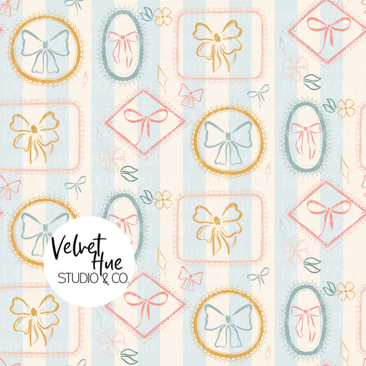 Vintage Frames & Bows Seamless