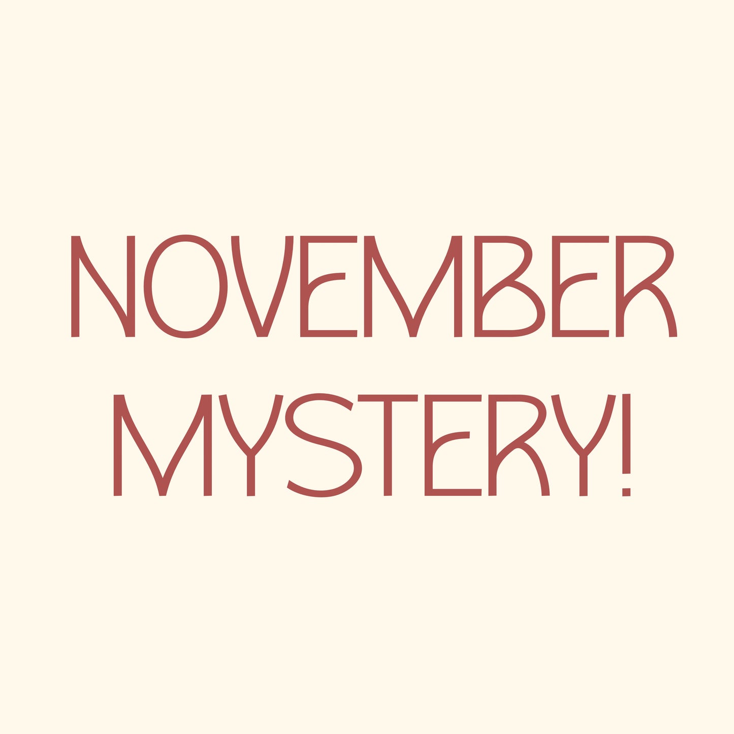 November Mystery 1