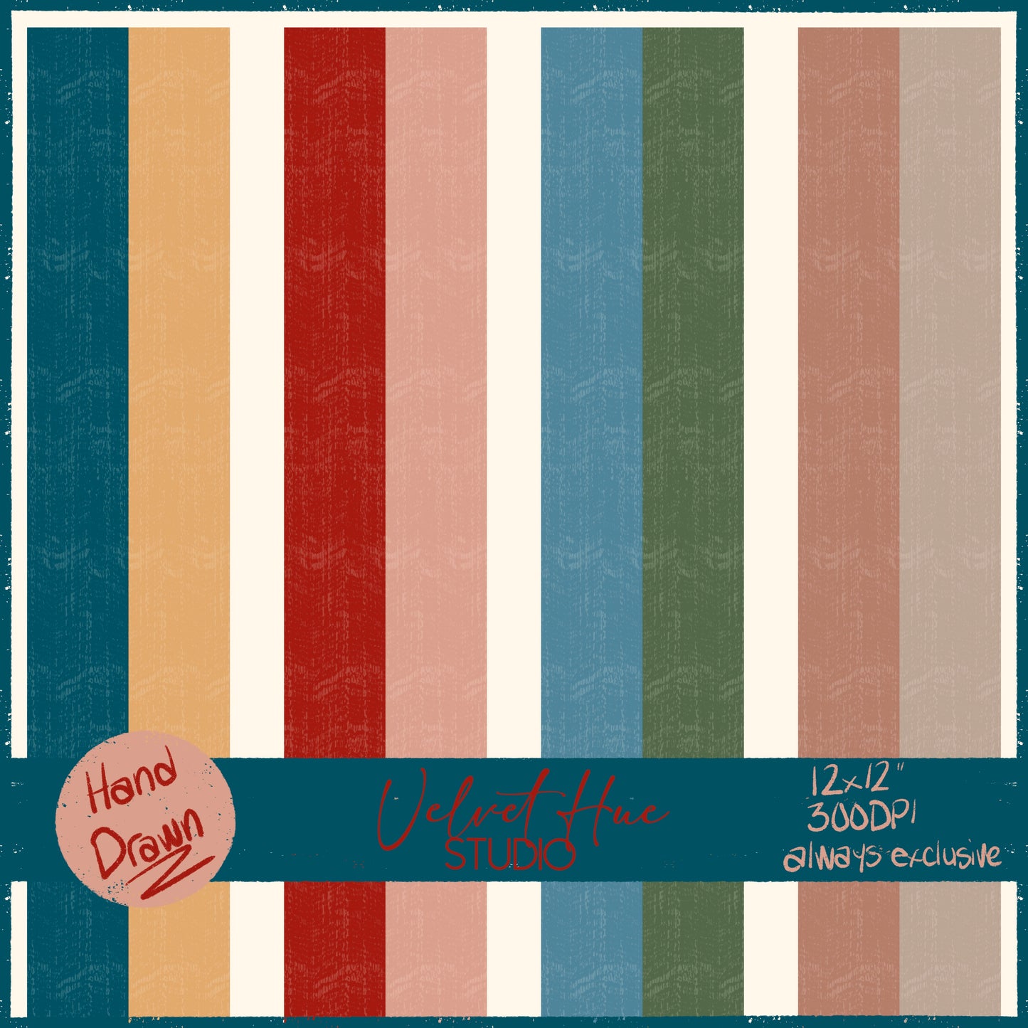 Mosaic Winter Deer & Coordinates