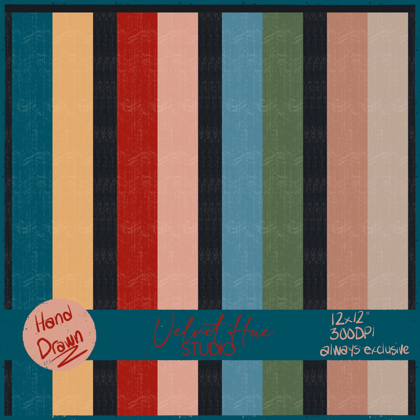 Mosaic Winter Deer & Coordinates