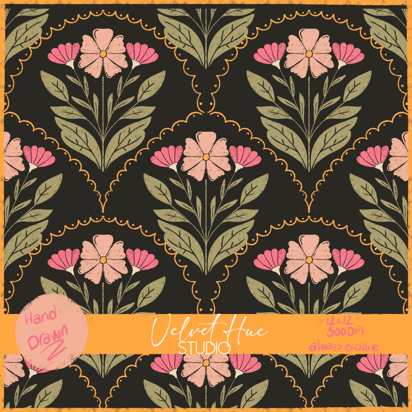 Bumble Bee Garden Mosaic Floral