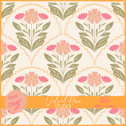 Bumble Bee Garden Mosaic Floral