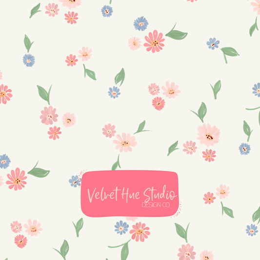 Strawberry Pond Simple Floral