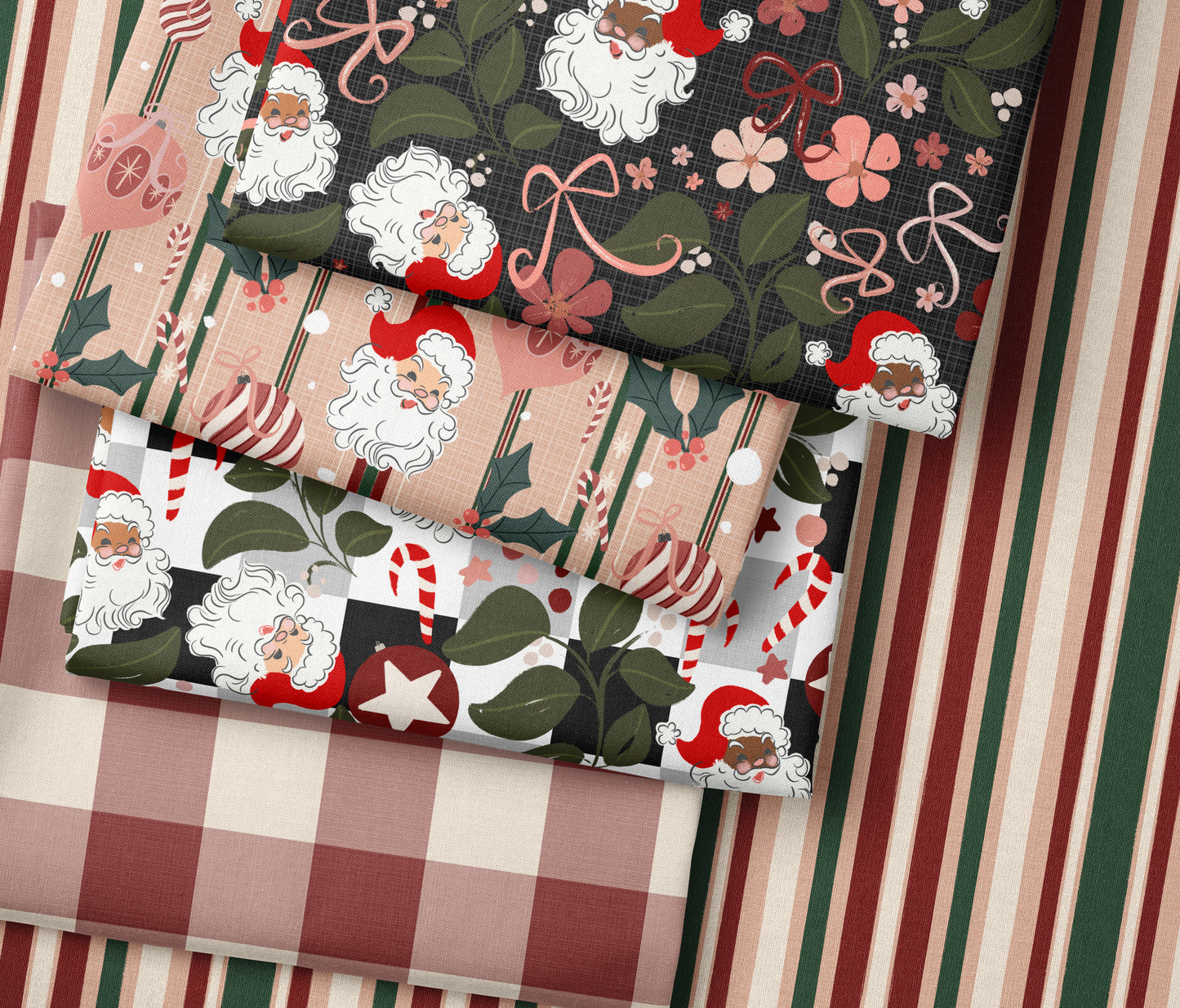 House of Santa's Black/White Checkered Coord