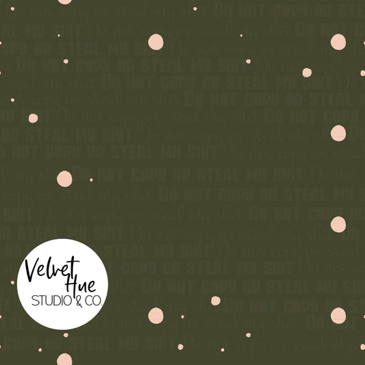 Pink Dots on Green